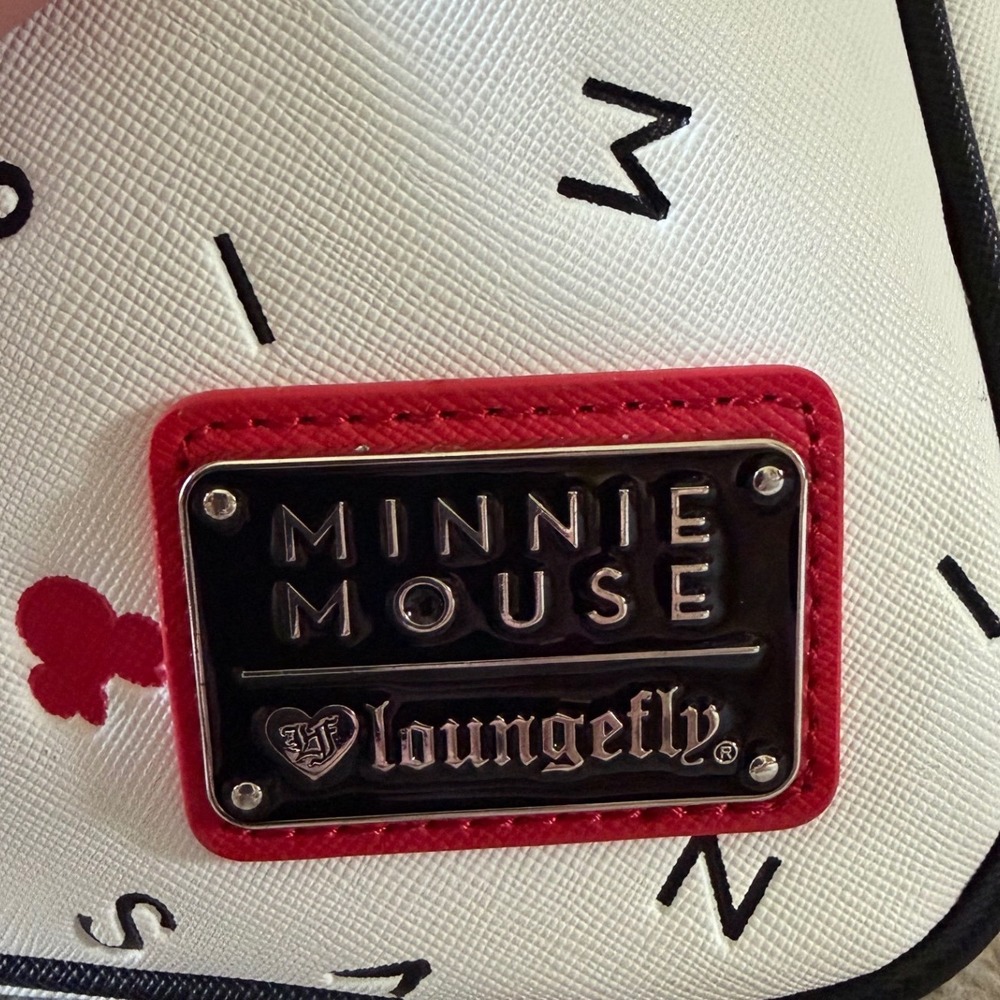 Rare Loungefly Disney Minnie Mouse Scattered Letters Mini Backpack BoxLunch HTF - Picture 3 of 10